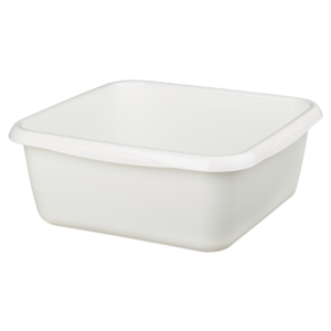 Miska kwadratowa MOLLY 11 l / 35 × 35 cm krem