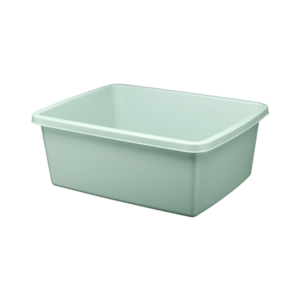 Miska prostokątna KASIA 9 l / 34 × 26,6 cm miętowy