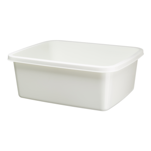Miska prostokątna KASIA 12 l / 37,6 × 30,6 cm krem