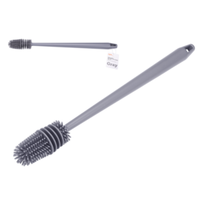 Silikonowa szczotka do butelek szary 40 cm