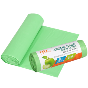 Worki na śmieci Aroma Bags Zielone jabłuszko, 20 l 20 szt.