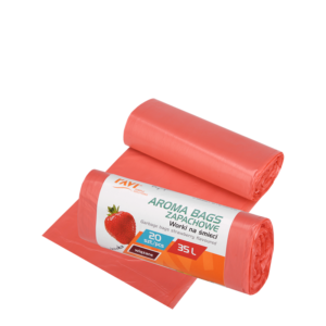 Wiązane worki na śmieci Aroma Bags Truskawkowe 35 l, 20 szt.