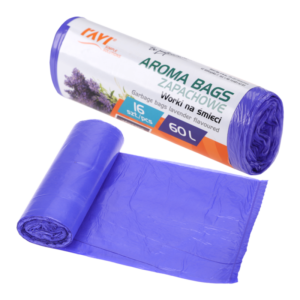 Wiązane worki na śmieci Aroma Bags Lawendowe 60 l, 16 szt.