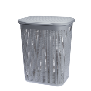 Kosz na bieliznę WILLOW 50 l szary jasny