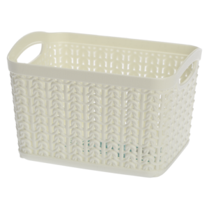 Koszyk prostokątny S WILLOW 1,5 l biały
