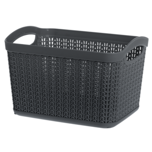 Koszyk prostokątny L WILLOW 6,6 l grafit