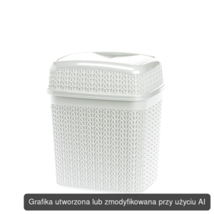 Kosz na śmieci uchylny WILLOW 5 l biały