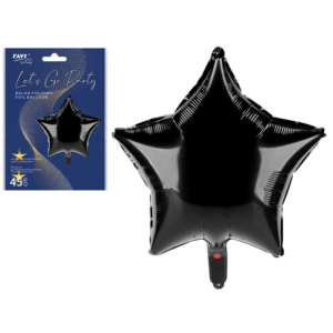 Balon foliowy STAR – czarny