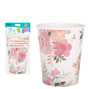 Kubki papierowe Garden 270 ml, 6 szt.