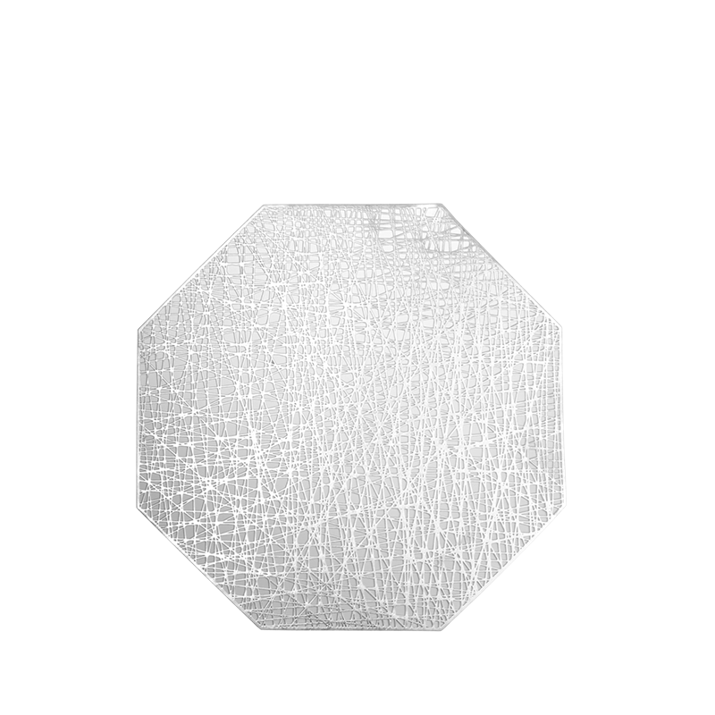 Mata dekoracyjna VEIRA srebrna