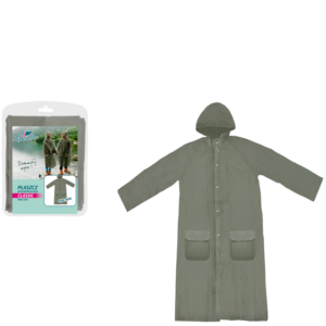 Płaszcz przeciwdeszczowy dla dorosłych CLASSIC khaki