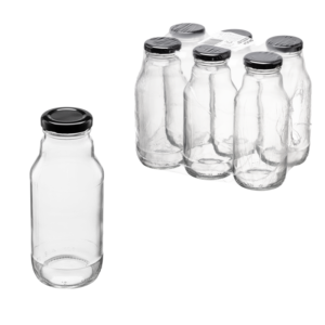Butelka 330 ml z zakrętką fi 43 6 szt.