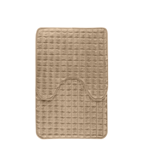 Komplet dywaników łazienkowych PANAMA 45 × 70 / 45 × 45 cm – 2 elementy, ciemny beż