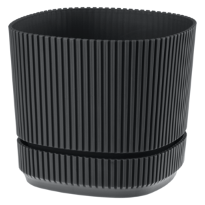 Doniczka Pera 13 cm – kolor antracytowy