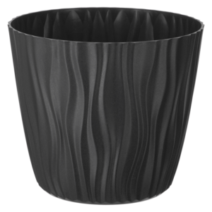 Doniczka Sahara 18 cm – kolor antracytowy