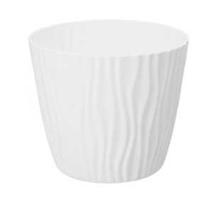 Doniczka Sahara 18 cm – kolor biały