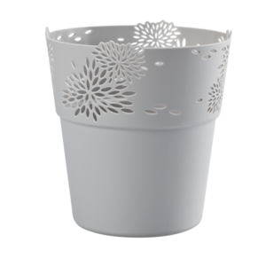 Osłonka Aster 11,5 cm – kolor szary