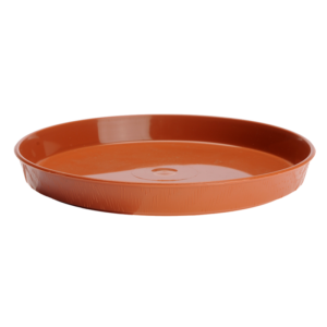 Podstawka drewnopodobna 25 cm – kolor terakota