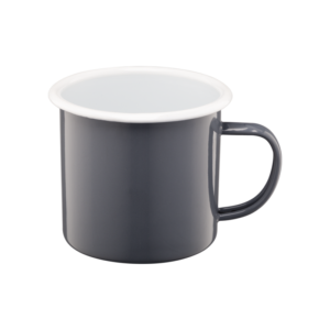 Kubek emaliowany ROBERTO 9 cm / 0,5 l szary