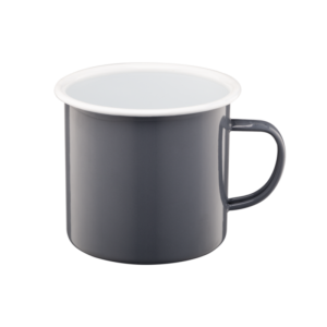 Kubek emaliowany ROBERTO 10 cm / 0,75 l szary