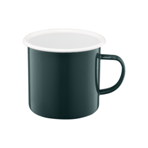 Kubek emaliowany ROBERTO 10 cm / 0,75 l zielony