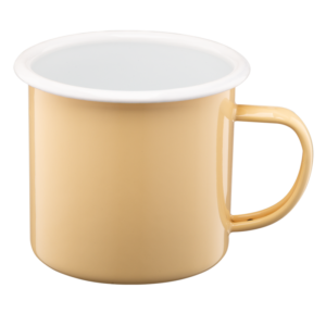 Kubek emaliowany ROBERTO 12 cm / 1,2 l żółty