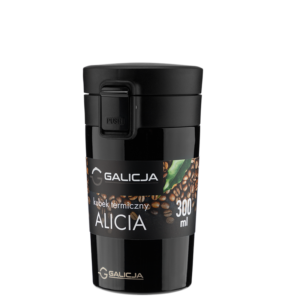 Kubek termiczny ALICIA 300 ml czarny