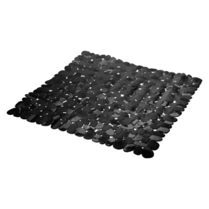 Mata łazienkowa PEBBLE 53 × 53 cm czarny