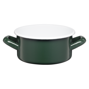 Rondel emaliowany gładki GORDON 14 cm / 1 l zielony