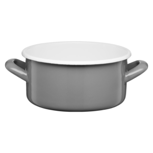 Rondel emaliowany gładki GORDON 18 cm / 2 l szary
