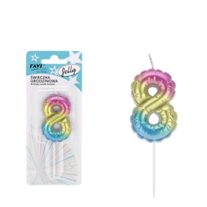 Świeczka urodzinowa JELLY Cyferka 8