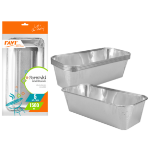 Foremki aluminiowe 1500 ml, 5 szt.
