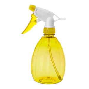 Zraszacz ręczny transparentny FLORA 550 ml żółty