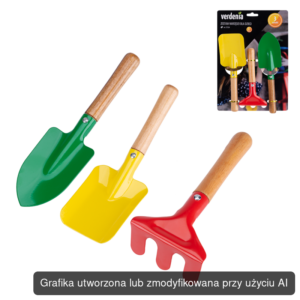 Zestaw narzędzi ogrodowych dla dzieci, 3 szt.