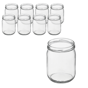 Słoik 540 ml prosty 8 szt.