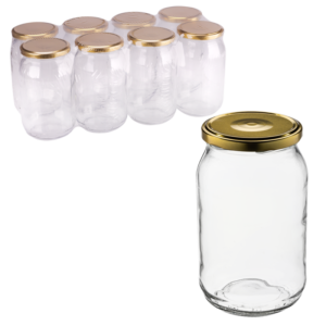 Słoik 900 ml + zakrętka 8 szt.