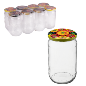 Słoik 720 ml + zakrętka 8 szt.