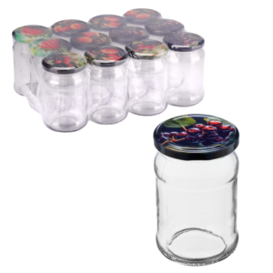 Słoik 315 ml+ zakrętka 12 szt.