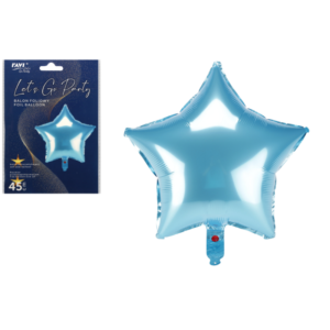 Balon foliowy STAR – jasnoniebieski