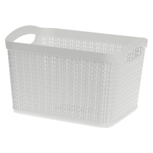 Koszyk prostokątny M WILLOW 3,3 l biały