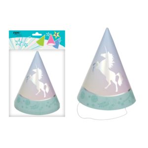 Czapeczki papierowe UNICORN 6 szt.