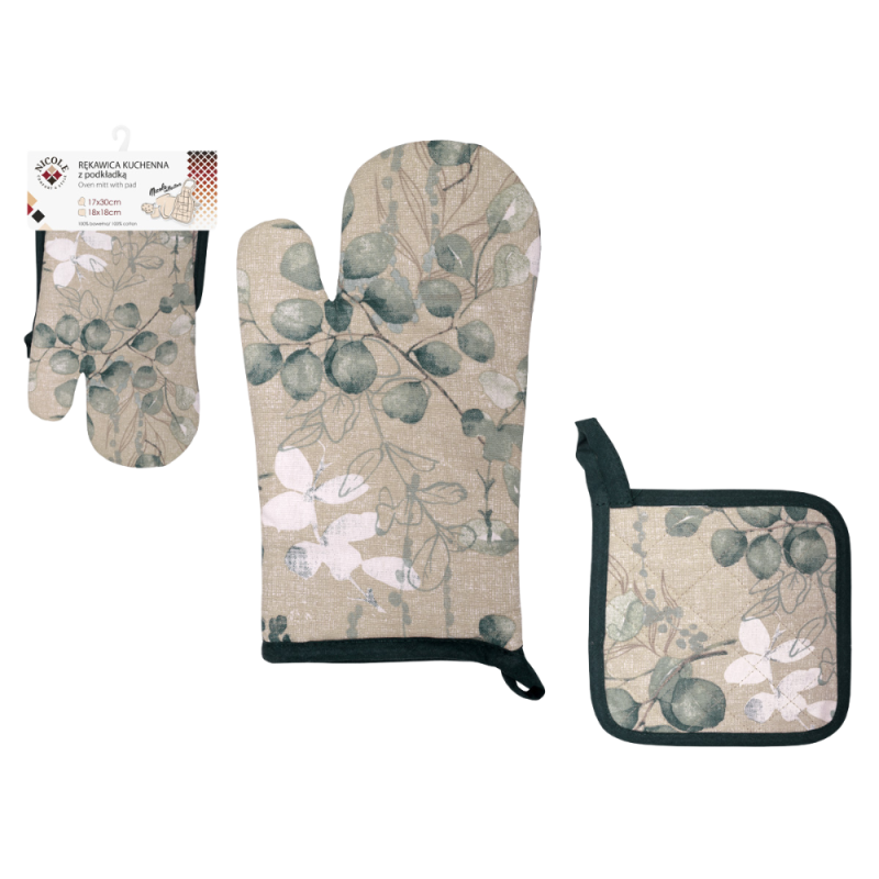 Rękawica kuchenna z podkładką „Nicole Collection” – wariant RAVI-5971