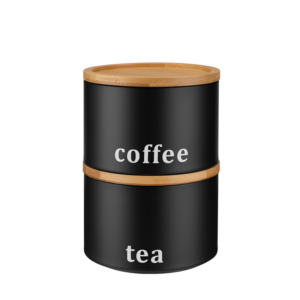 Pojemnik metalowy SILVANO CZARNY tea