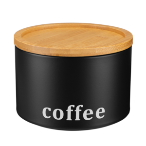 Pojemnik metalowy SILVANO CZARNY coffee