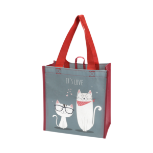Torba na zakupy RPET 26 × 15 × 27 cm LOVE