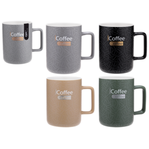 Kubek DARK COFFEE 400 ml z porcelany New Bone